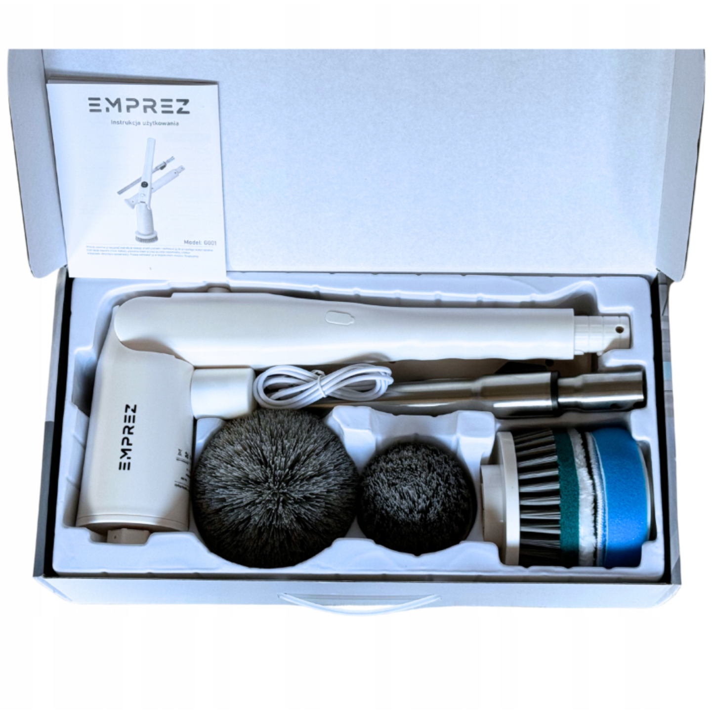 Emprez DeepClean Long – Elektryczna Szczotka Teleskopowa do Czyszczenia