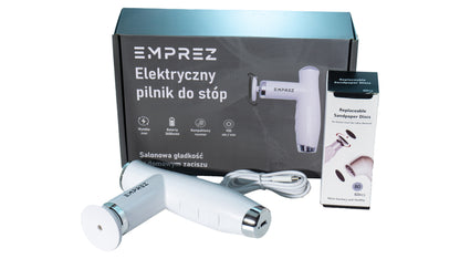 Emprez PediSmooth – Profesjonalny Pilnik Elektryczny do Stóp i Pięt | Mocny, Bezprzewodowy