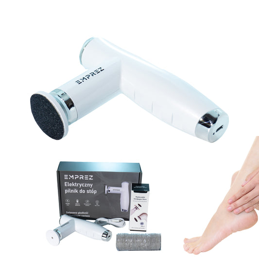 Emprez PediSmooth – Profesjonalny Pilnik Elektryczny do Stóp i Pięt | Mocny, Bezprzewodowy