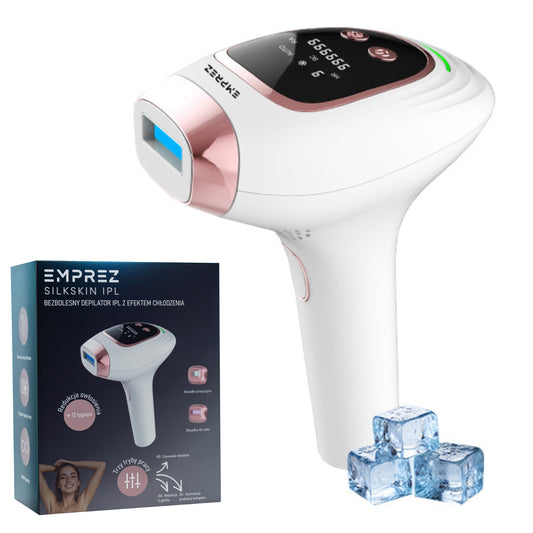 Emprez SILKSKIN IPL – Bezbolesny Depilator Laserowy z Efektem Chłodzenia i Technologią IPL