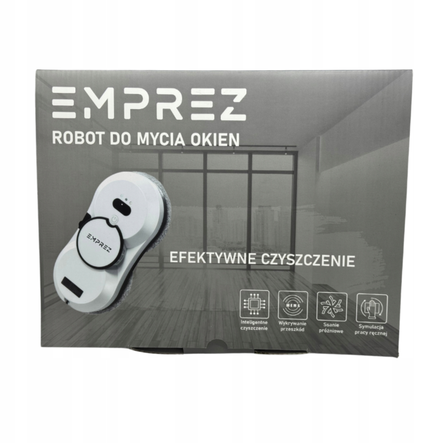 Emprez PureGlass – Inteligentny Robot do Mycia Okien z Automatycznym Spryskiwaniem