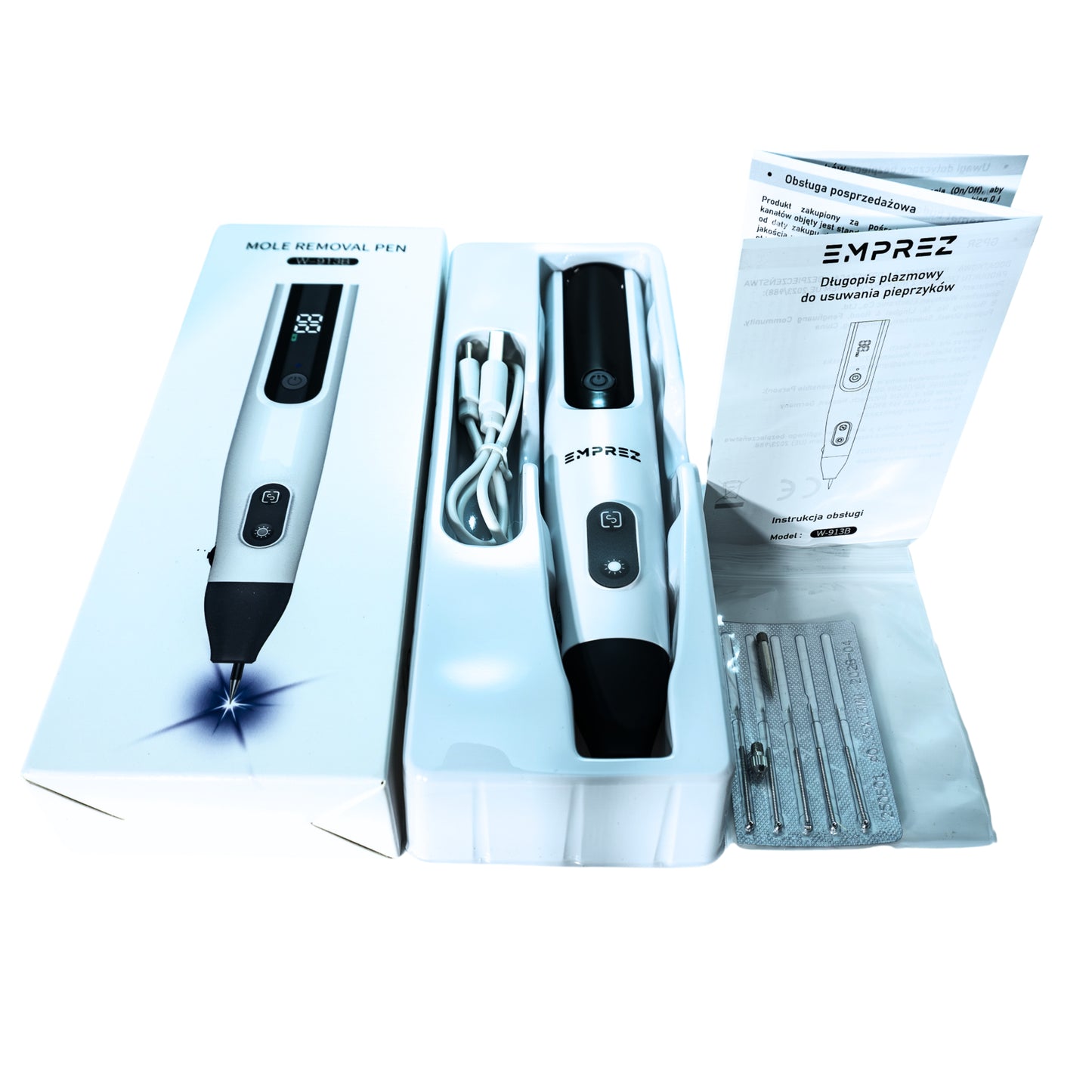 Emprez PLASMA PEN PRO długopis plazmowy do usuwania brodawek i pieprzyków