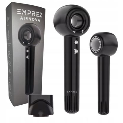 Emprez Airnova 1400W – Profesjonalna Suszarka do Włosów z Jonizacją i Inteligentną kontrolą temperatury | Czarna
