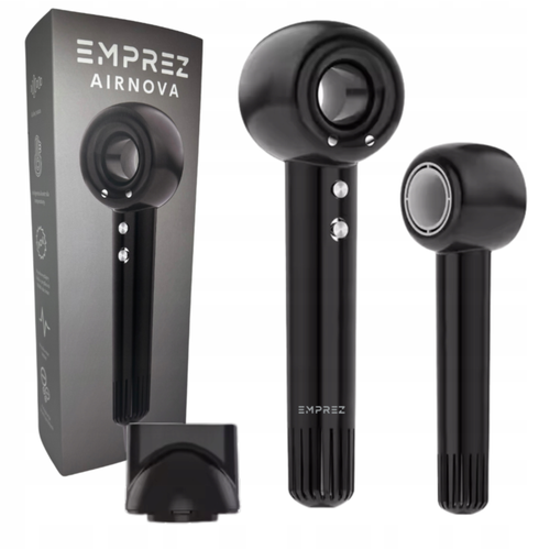 Emprez Airnova 1400W – Profesjonalna Suszarka do Włosów z Jonizacją i Inteligentną kontrolą temperatury | Czarna