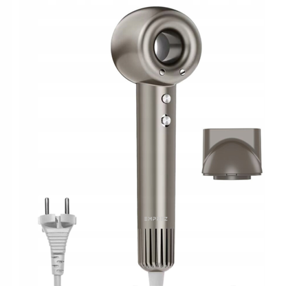 Emprez Airnova 1400W – Profesjonalna Suszarka do Włosów z Jonizacją i Inteligentną kontrolą temperatury | Srebrna