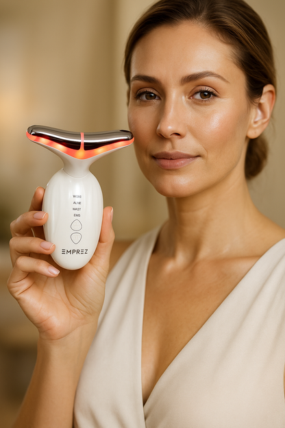 Emprez V-Lift – Masażer Twarzy i Szyi EMS LED